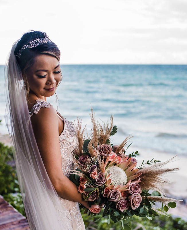 Beach Wedding Florist Riviera Maya