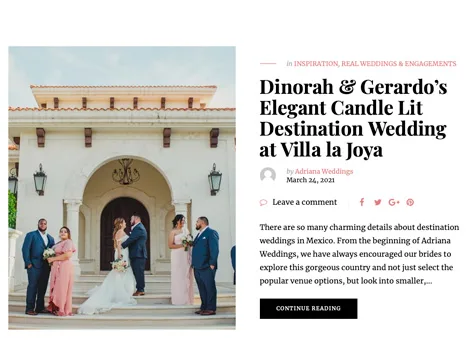 Adriana Weddings — Cherry Blossom feature