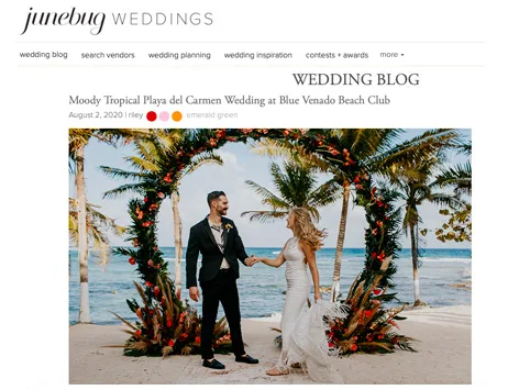 Junebug Weddings — Cherry Blossom feature