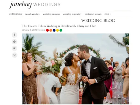 Junebug Weddings — Cherry Blossom feature