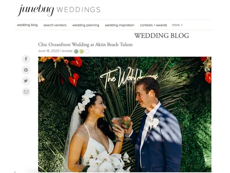 Junebug Weddings — Cherry Blossom feature