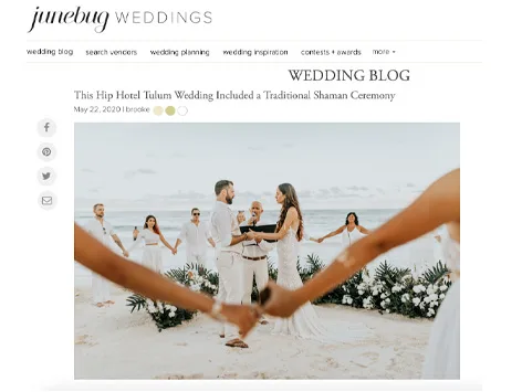 Junebug Weddings — Cherry Blossom feature