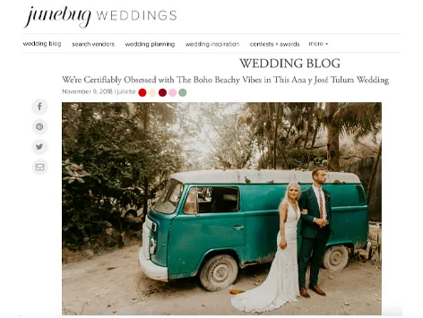 Junebug Weddings — Cherry Blossom feature