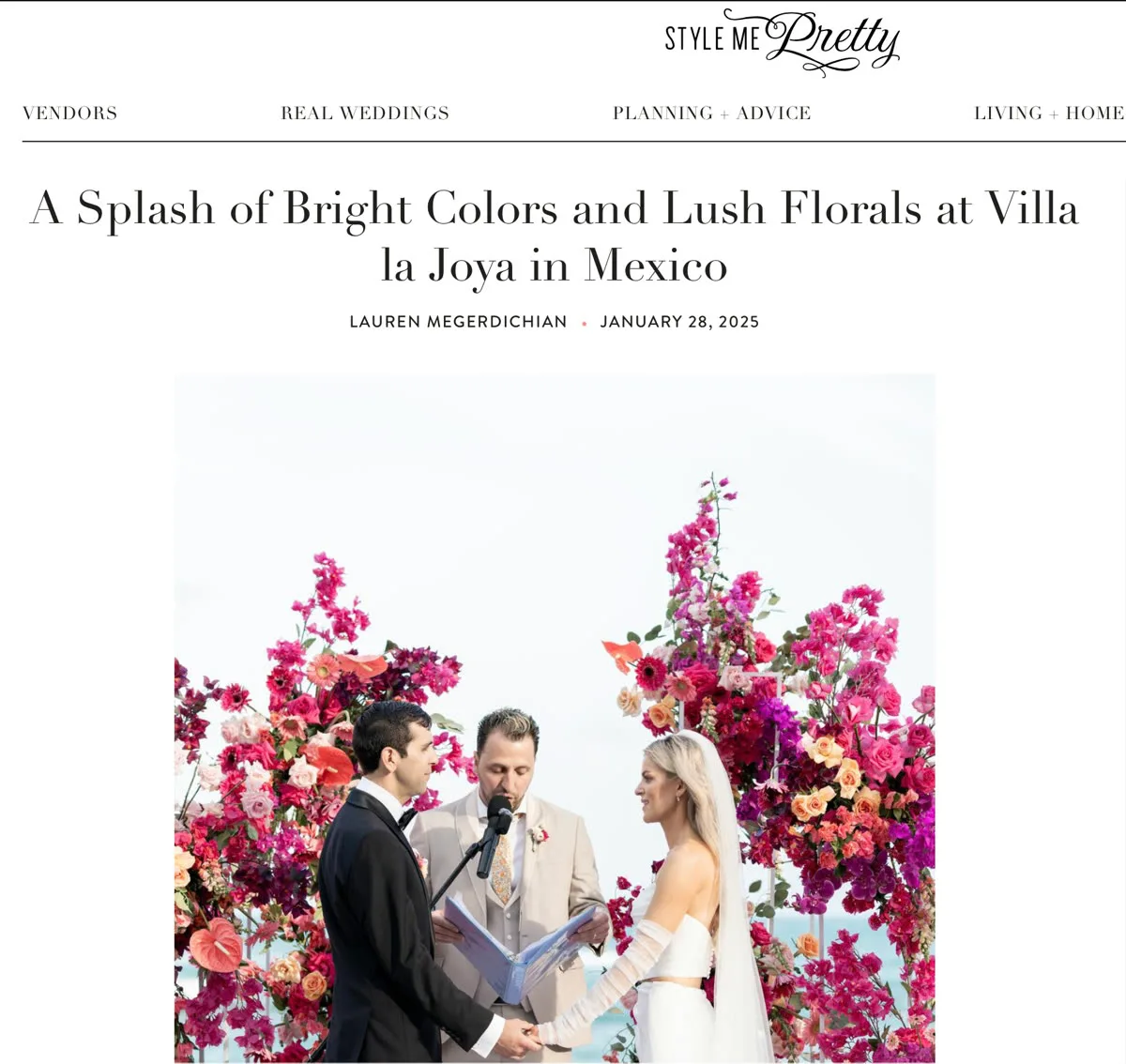 Style Me Pretty — Cherry Blossom feature